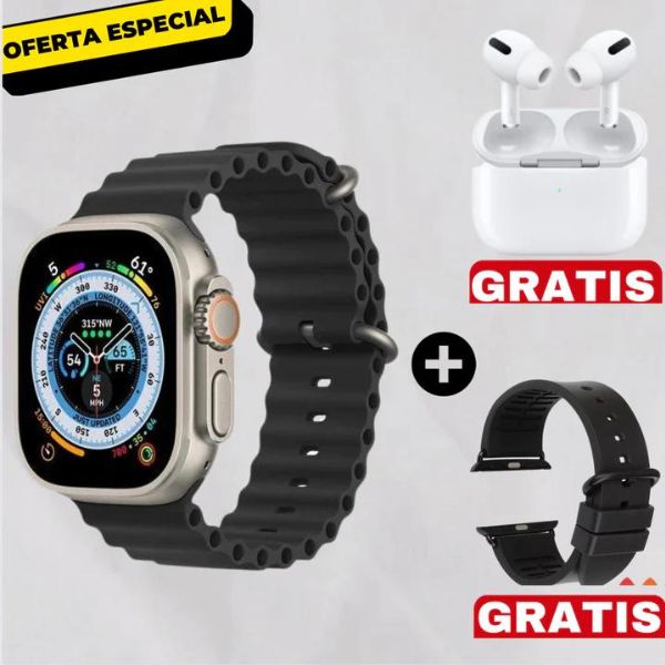 Smartwatch Ultra Pro (Modelo 2023) + ¡Auriculares Pro Gratis + Correa Premium De Regalo!