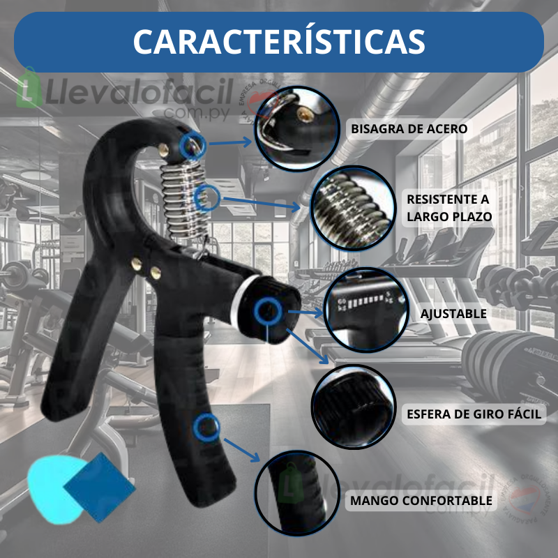 Antegrip™ Pro Kit | Ejercitador de dedos, muńeca y ante brazos (Ajustable 5-60 KG)