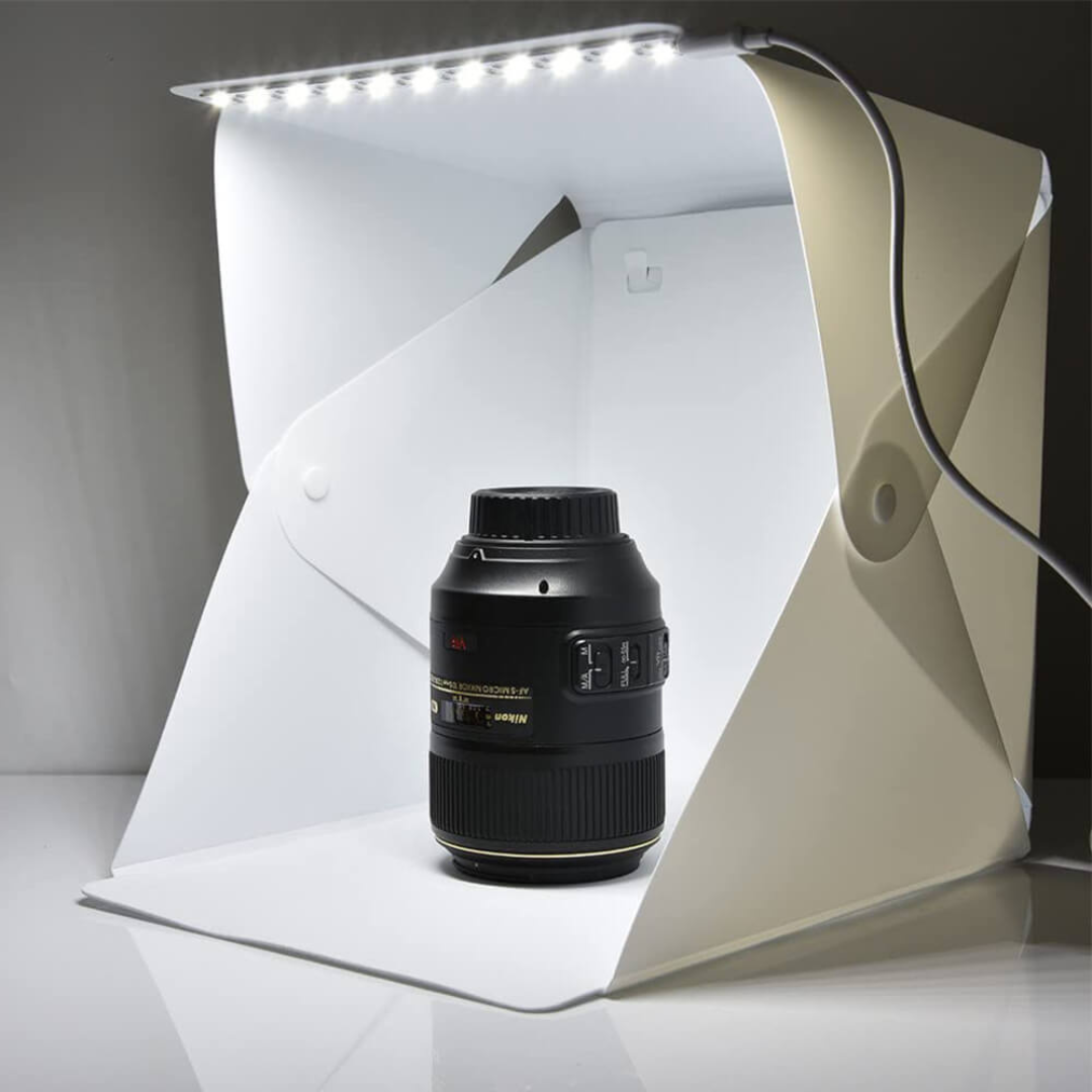 Caja de luz LED portátil plegable para estudio fotográfico