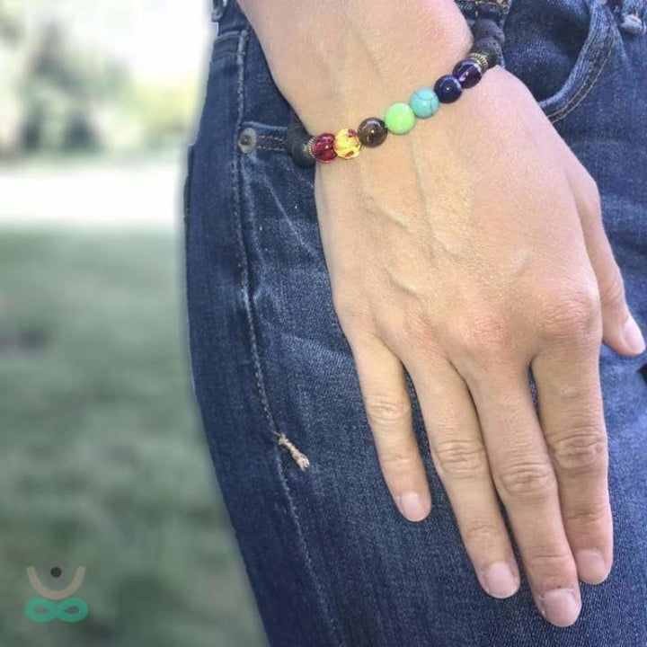 Tilan™ Pulsera 7 Chakras - Piedras de lava (Oferta 2x1)