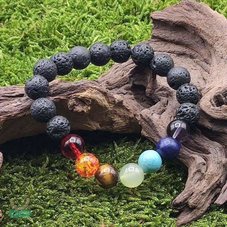 Tilan™ Pulsera 7 Chakras - Piedras de lava (Oferta 2x1)